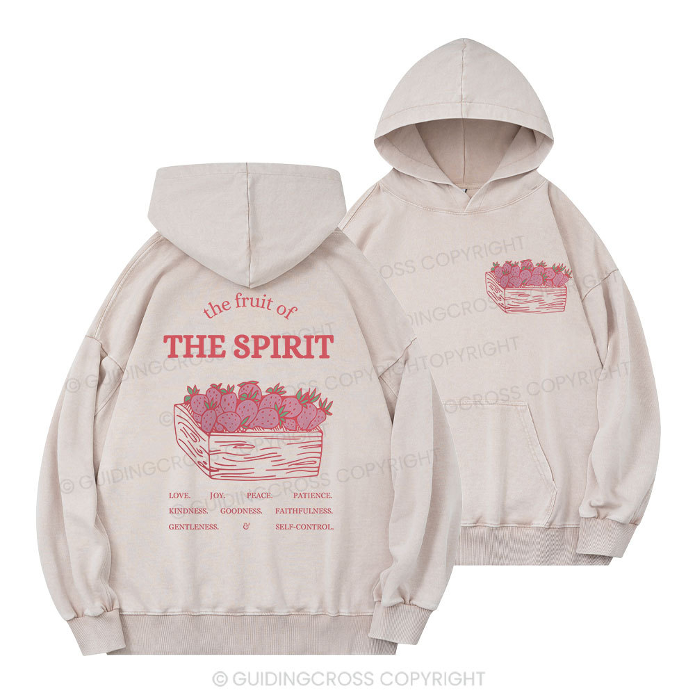 The Fruit Of The Spirit Christian Washed Hoodie 
