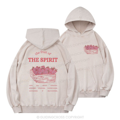 The Fruit Of The Spirit Christian Washed Hoodie 