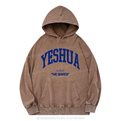 yeshua Christian Washed Hoodie