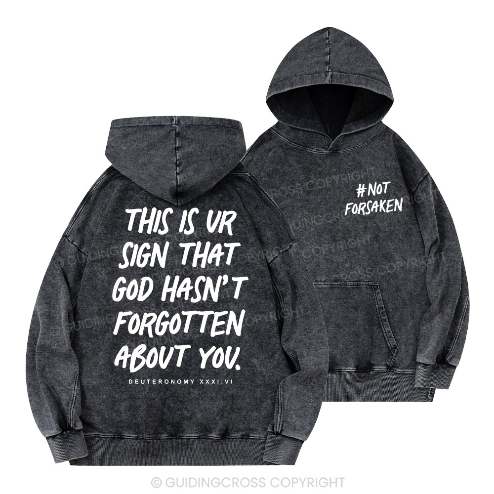 Not Forsaken Christian Washed Hoodie