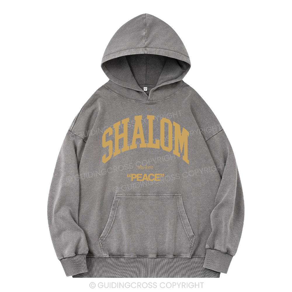 SHALOM Christian Washed Hoodie
