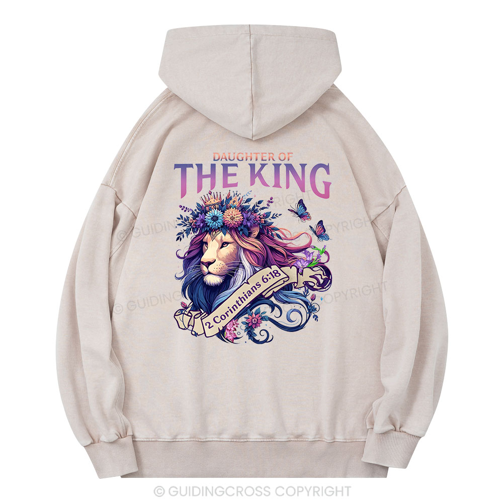 Daughter Of The King Christian Washed Hoodie