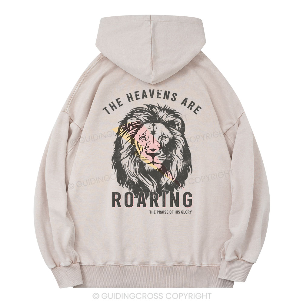 The Heavens Are Roaring Christian Washed Hoodie