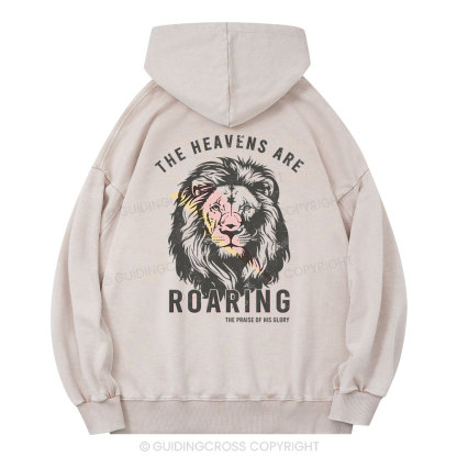 The Heavens Are Roaring Christian Washed Hoodie