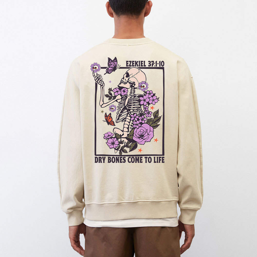 Dry Bones Come To Life Christian Washed Sweatshirt