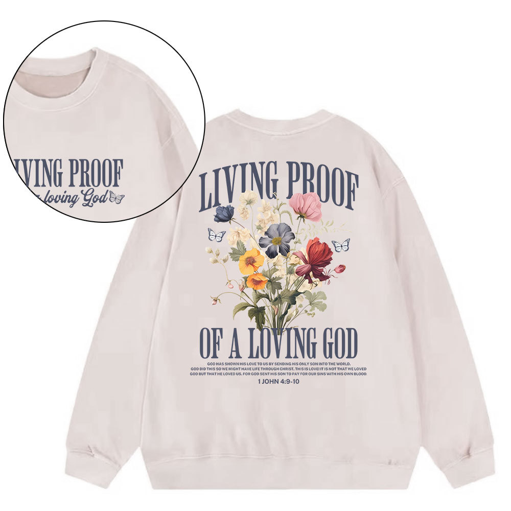 Good News Jesus Loves You Christian Washed Sweatshirt Sale - GuidingCross