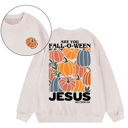 Are You FALL-O-WEEN Jesus Christian Washed Sweatshirt