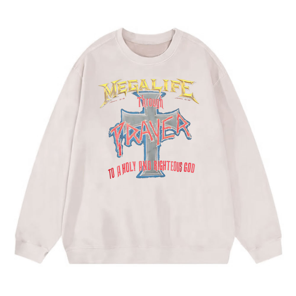 Prayer Christian Washed Sweatshirt