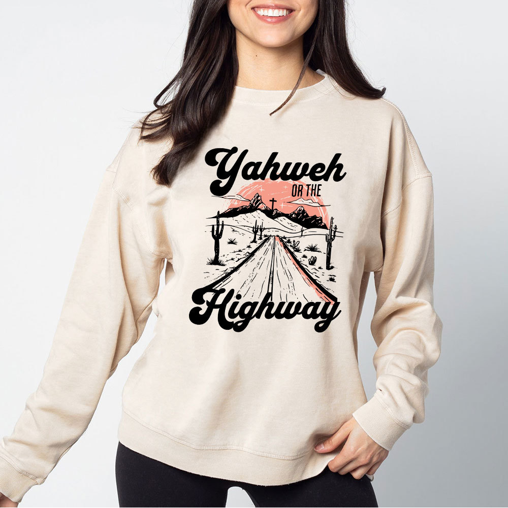 Yahweh Christian Washed Sweatshirt