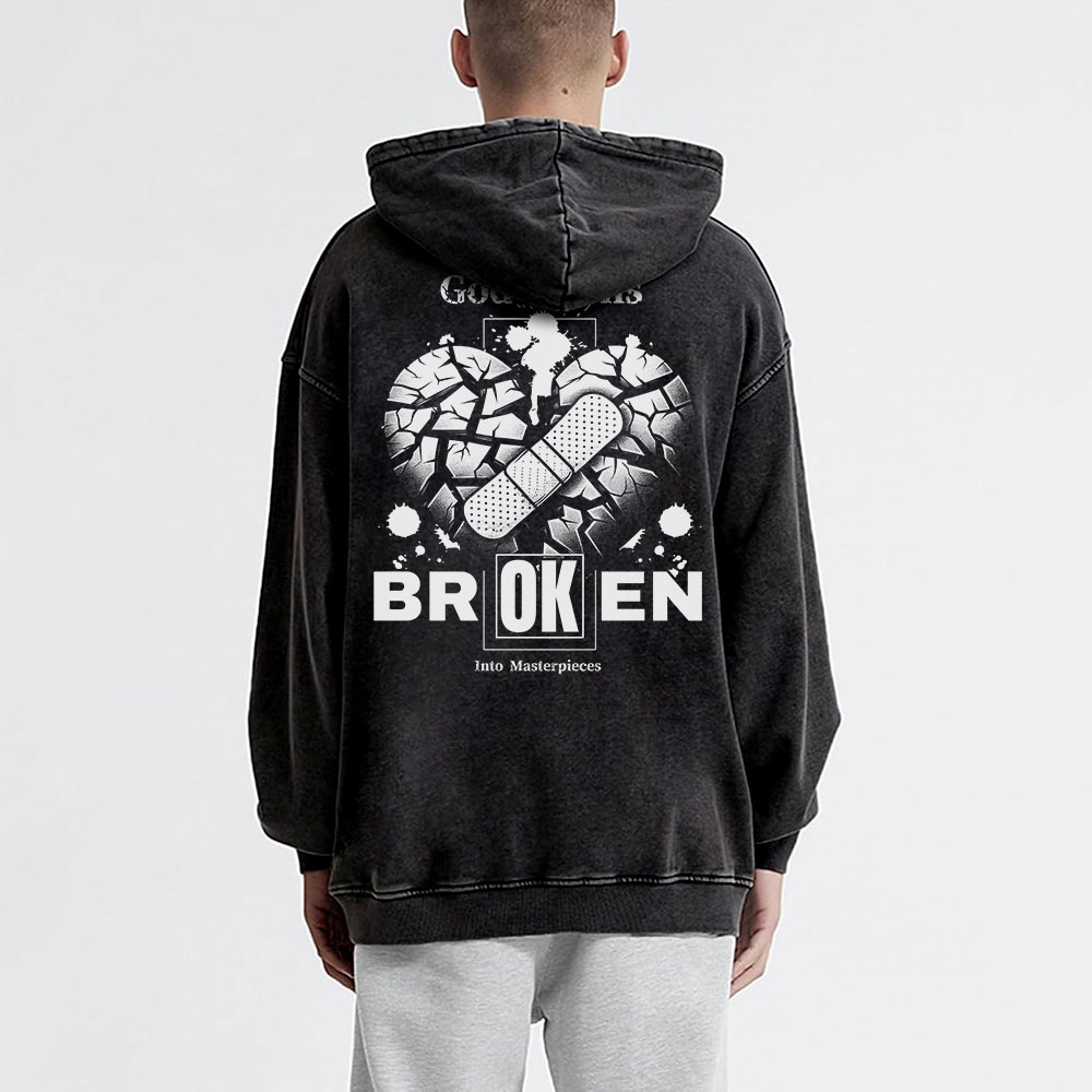 Broken Christian Washed Hoodie