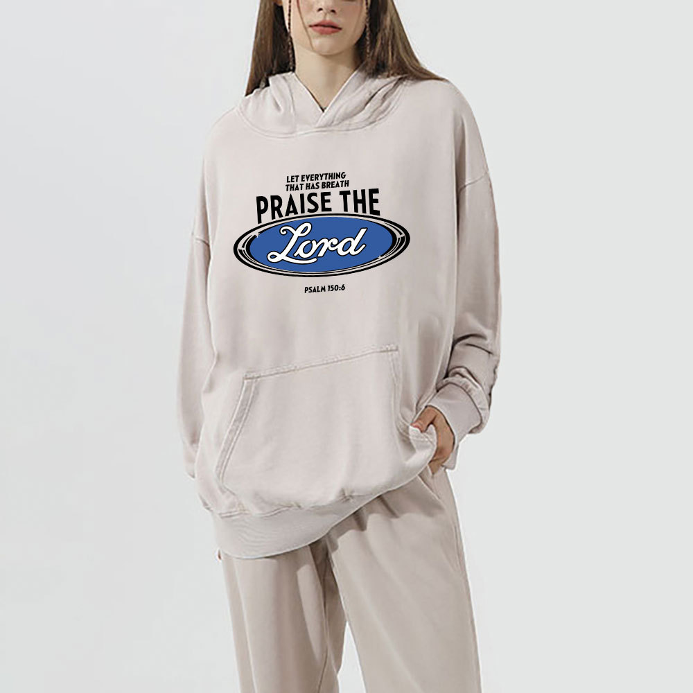 Praise The Lord Christian Washed Hoodie
