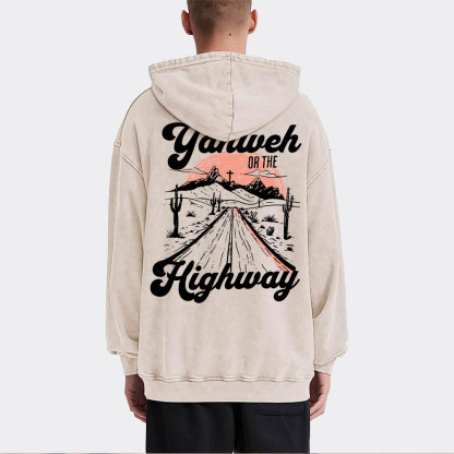 Yahweh Christian Washed Hoodie