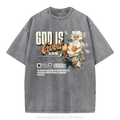 God Is Good Christian Washed T-Shirt