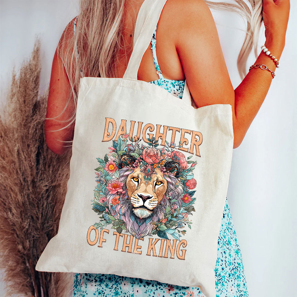 Daughter Of The King Christian Canvas Tote Bag