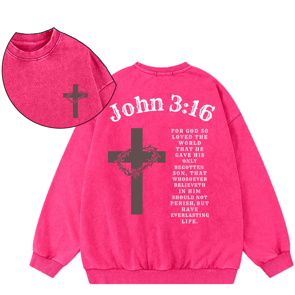 Faith Apparel Christian Washed Sweatshirt