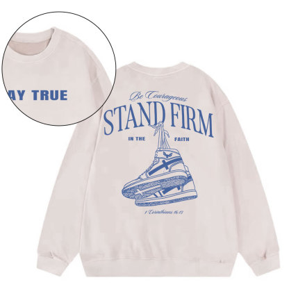 Stand Firm Christian Washed Sweatshirt