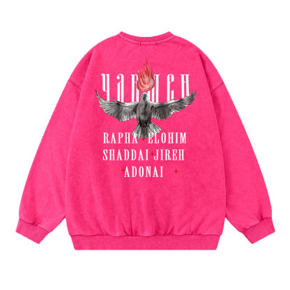 Yahweh Christian Washed Sweatshirt