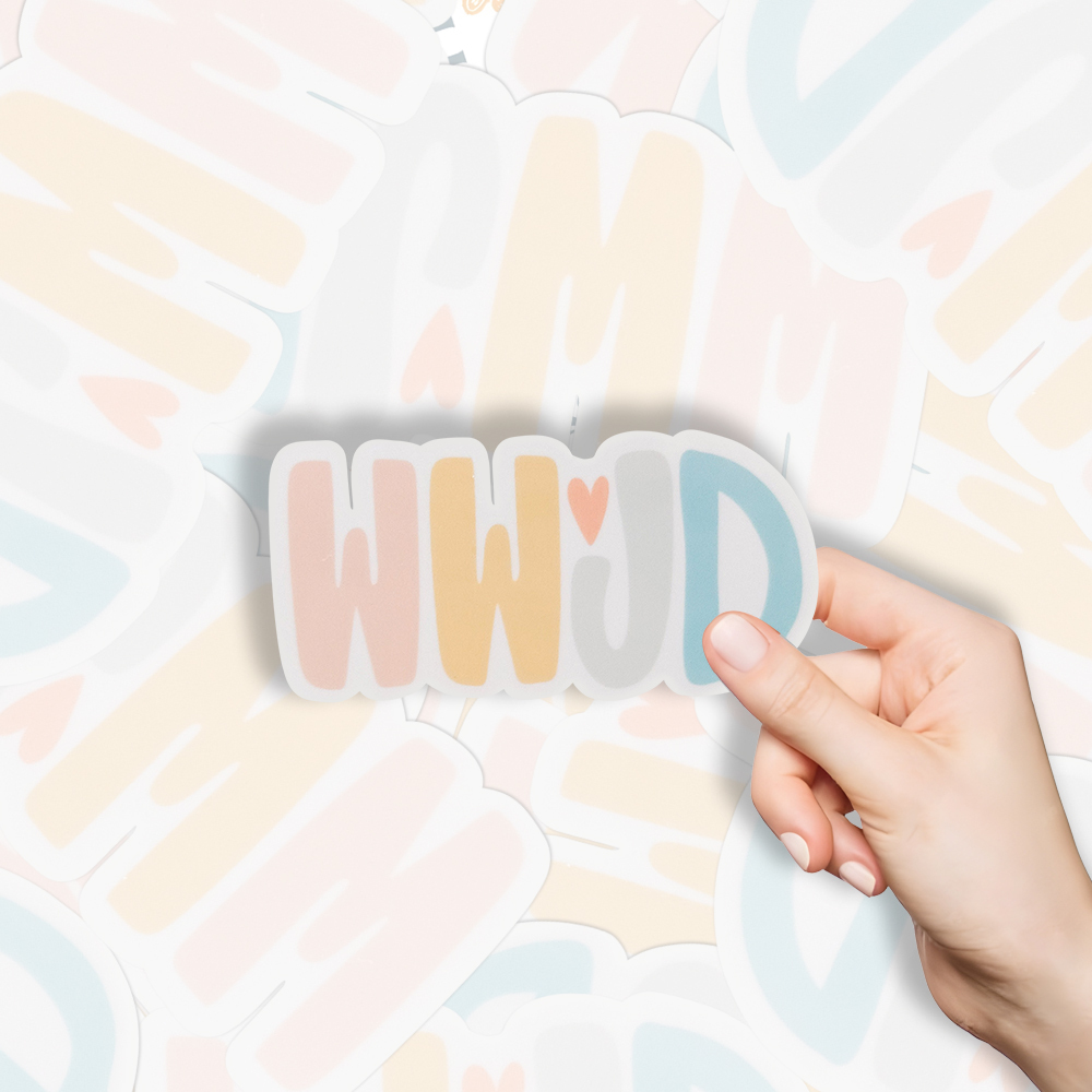 WWJD Christian Sticker