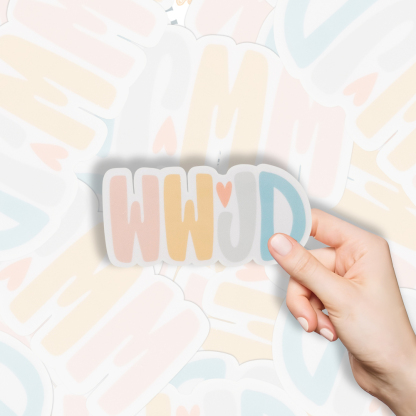 WWJD Christian Sticker