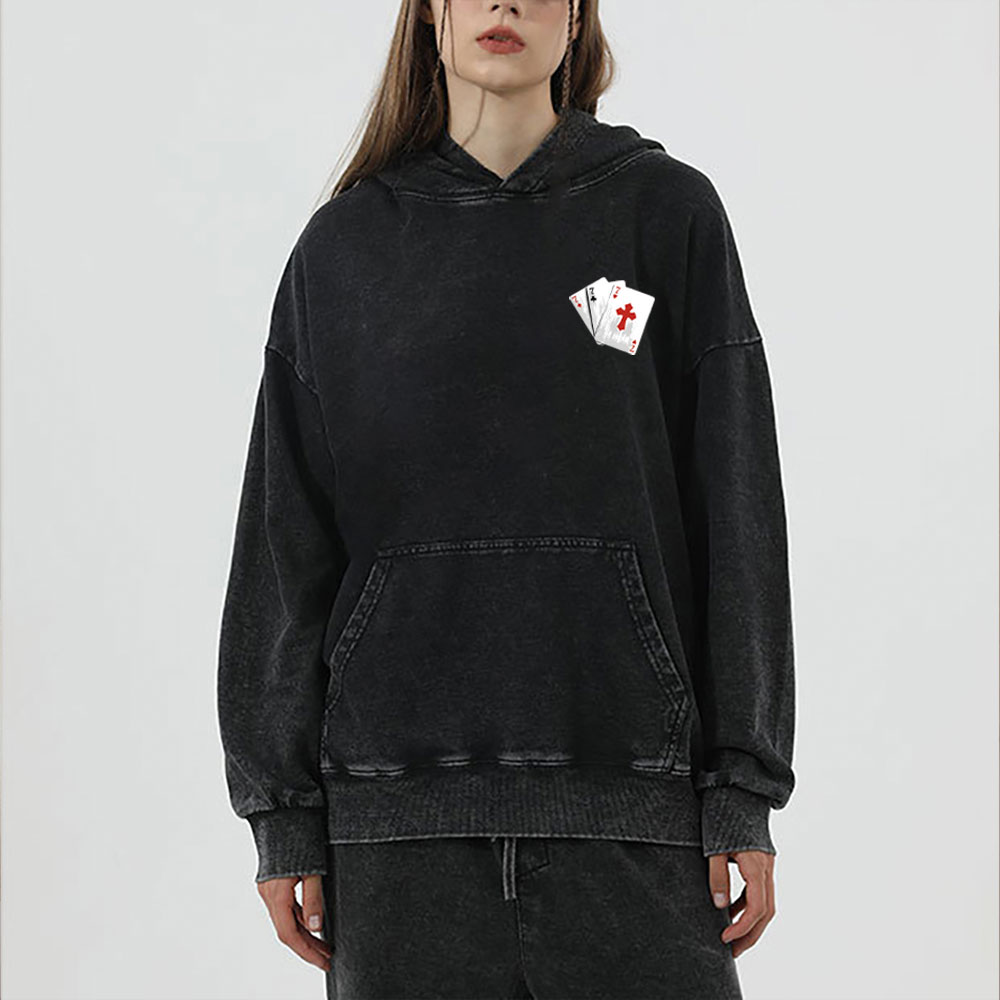 Trust God Christian Washed Hoodie