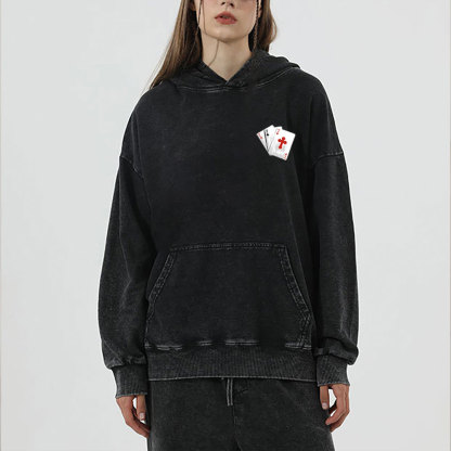 Trust God Christian Washed Hoodie