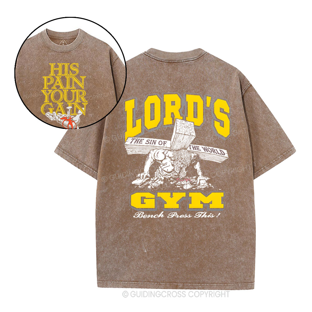 Lord's Gym Christian Washed T-Shirt Sale - GuidingCross