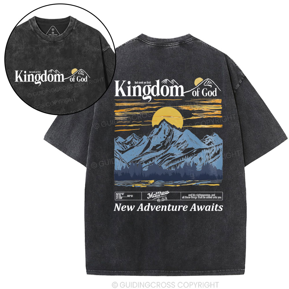 New Adventure Awaits Christian Washed T-Shirt