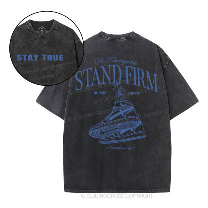 Stand Firm Christian Washed T-Shirt