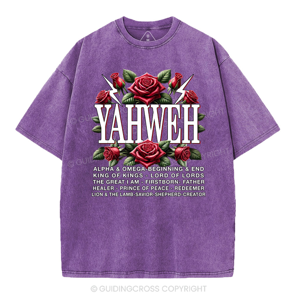 Yahweh Christian Washed T-Shirt