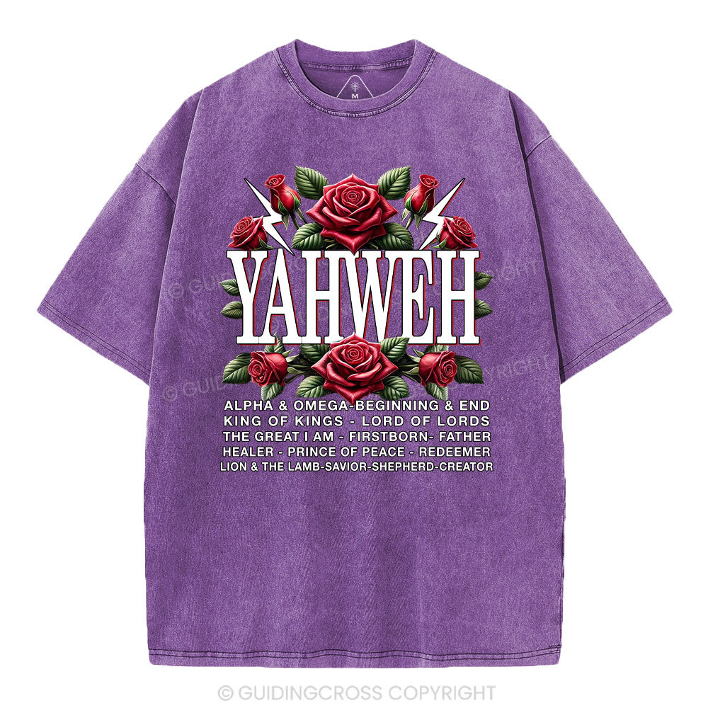 Yahweh Christian Washed T-Shirt