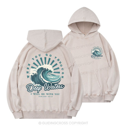 Deep Water Christian Washed Hoodie 