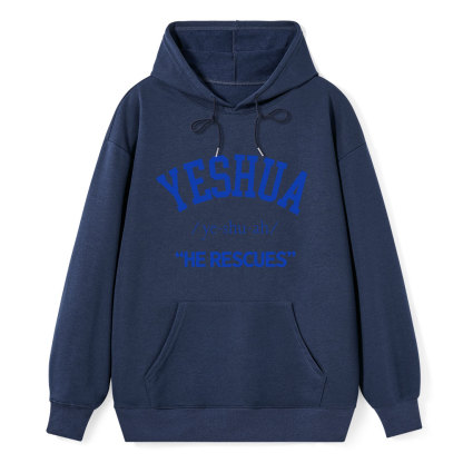 Yeshua He Rescues Classic Christian Hoodie