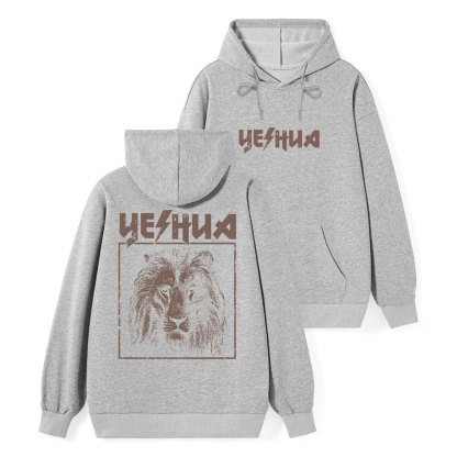 Retro Lion Yeshua Classic Christian Hoodie
