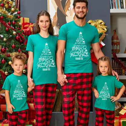 Name Of Jesus Christian Christmas Family Matching Shirts