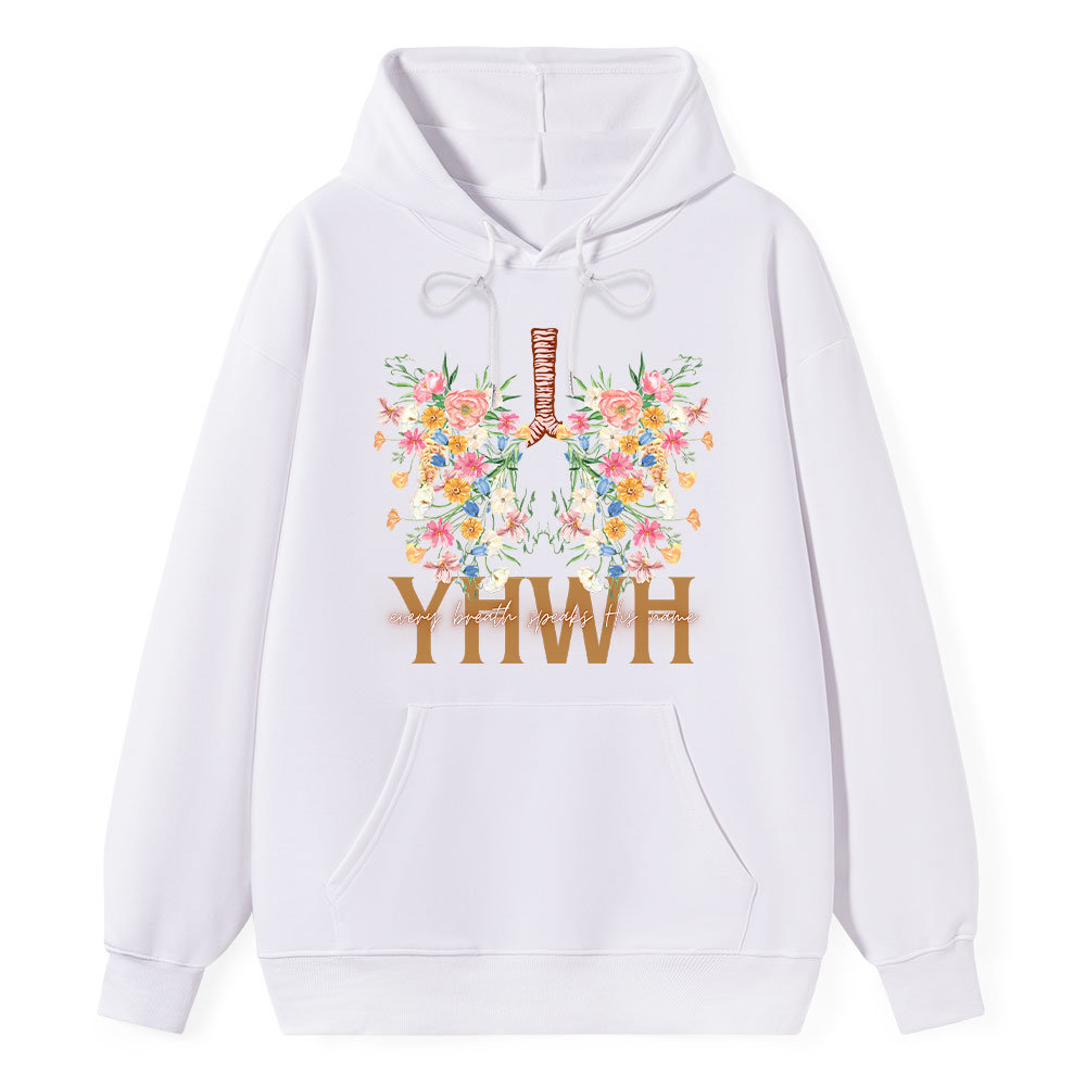 YHWH Floral Classic Christian Hoodie