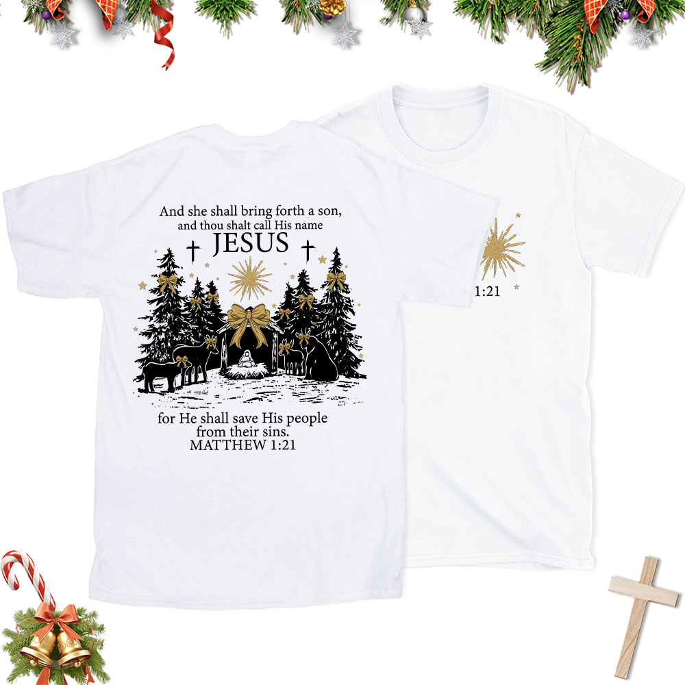 Jesus Nativity Christian Christmas T-Shirt