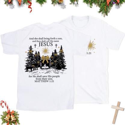 Jesus Nativity Christian Christmas T-Shirt