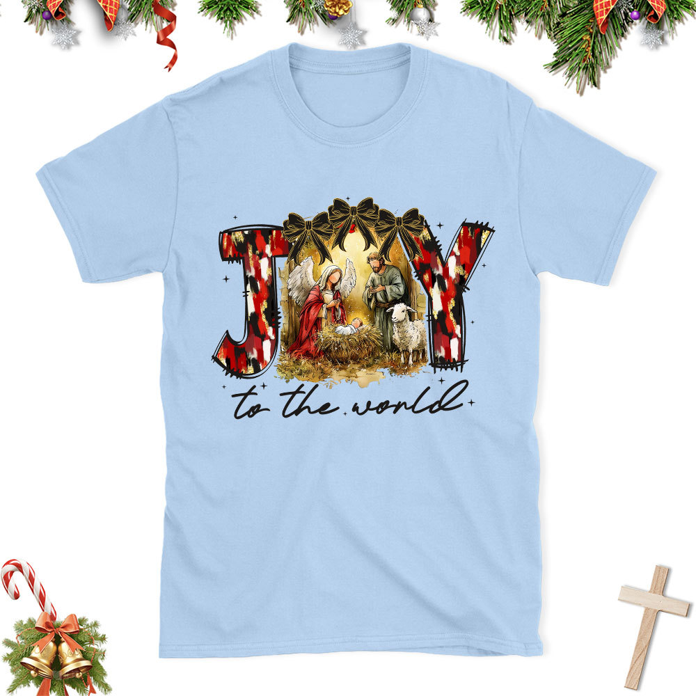 Joy To The World Christian Christmas T-Shirt
