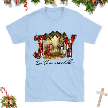Joy To The World Christian Christmas T-Shirt