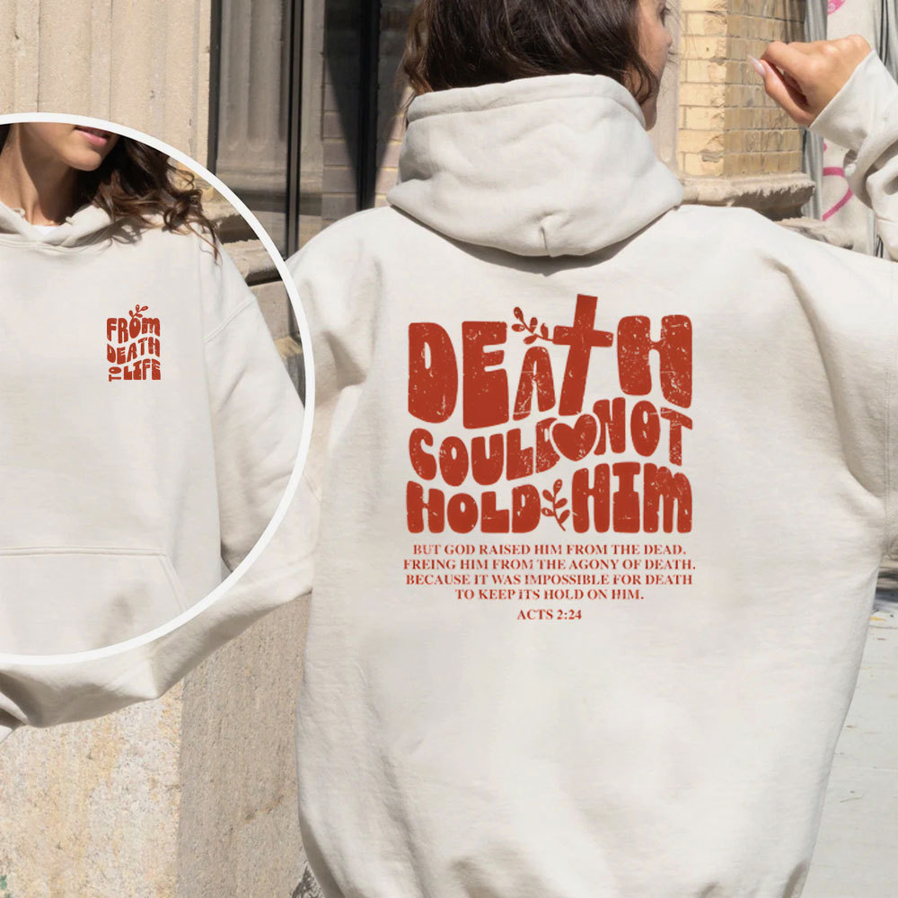 Death Could Not Hold HIM Christian Fleece Hoodie Set