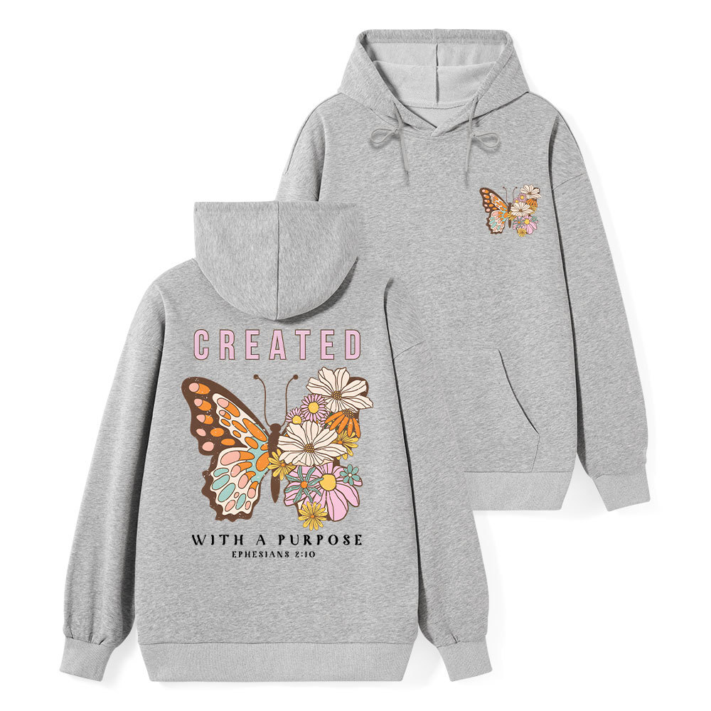 Created With Purpose Classic Christian Hoodie