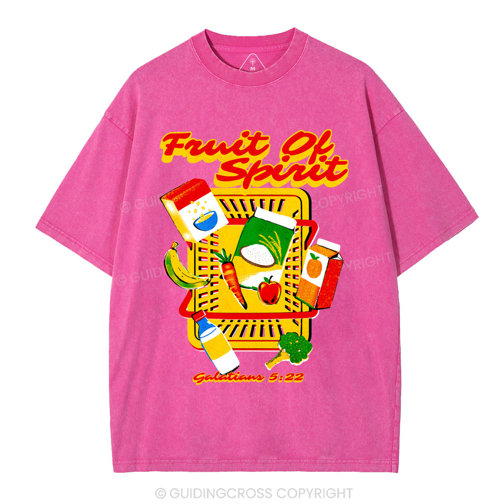 Fruit Of The Spirit Christian Washed T-Shirt