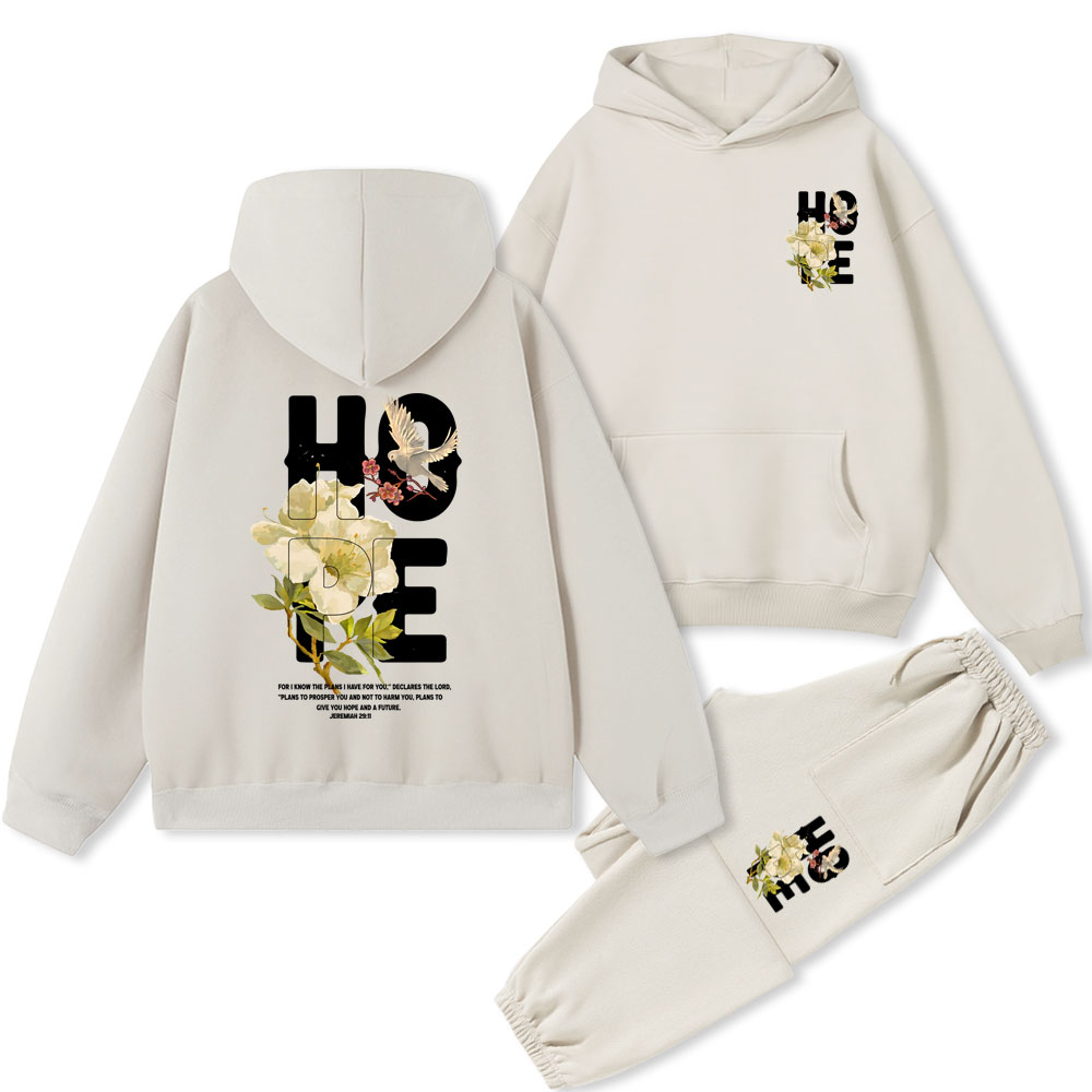 The Hope Christian Fleece Hoodie Set
