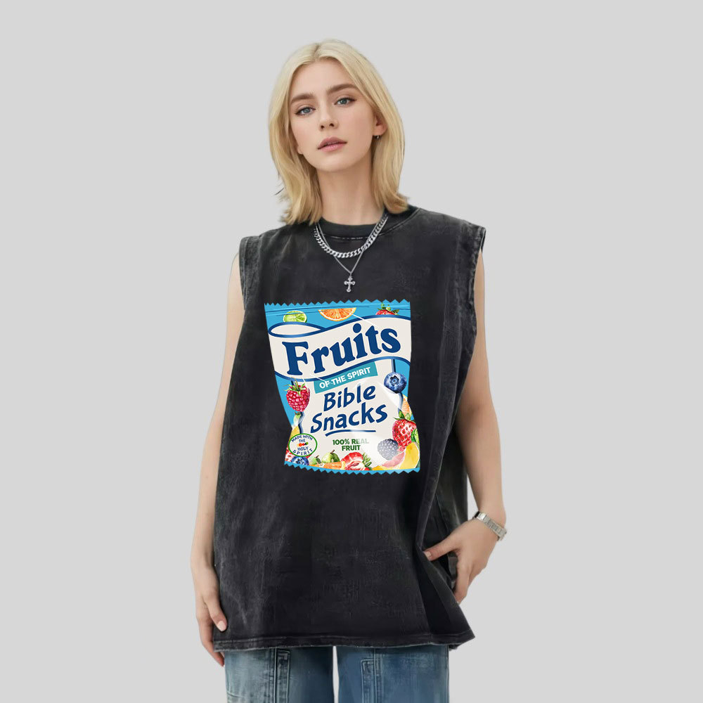 Fruit Of The Spirit Christian Washed Tank Top