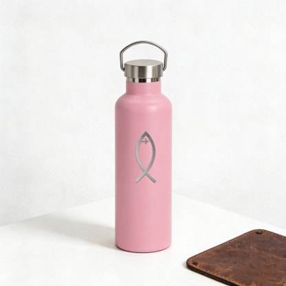 Christian Stainless Steel Insulated Sports Bottle with Handle