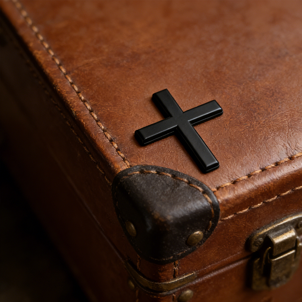 Christian 3D Metal Cross Car Emblem Sticker