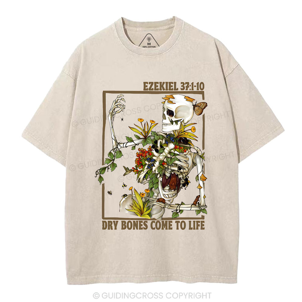 Dry Bones Come To Life Christian Washed T-Shirt