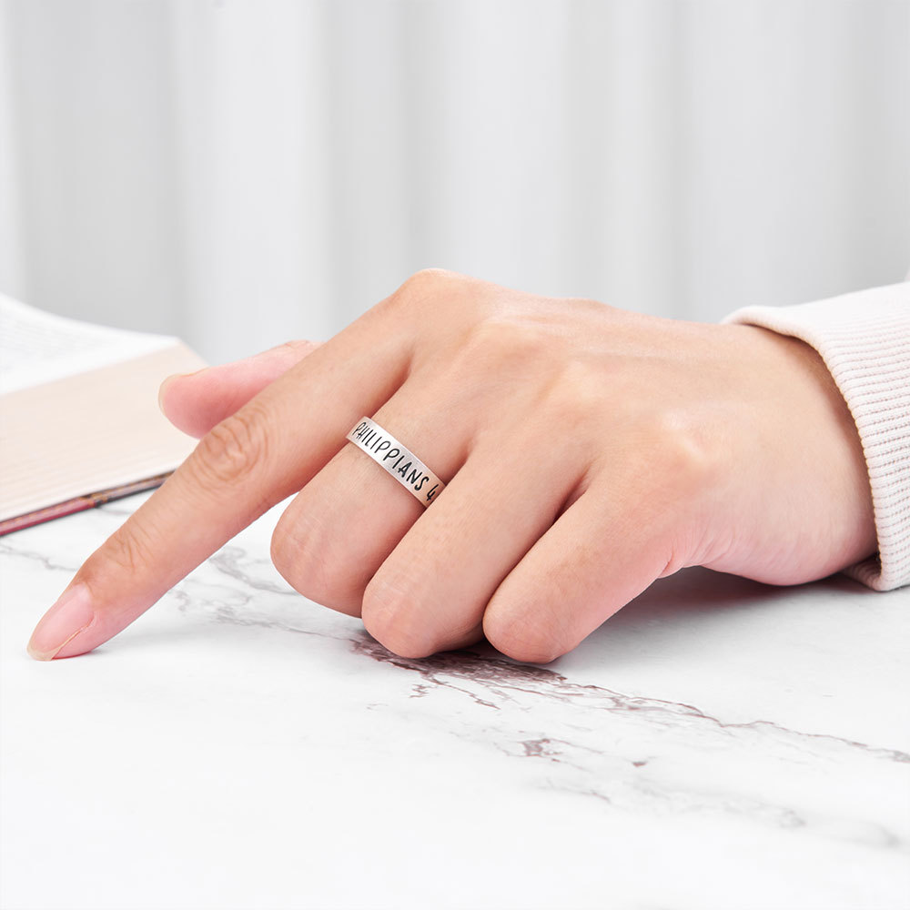 Bible Christian 925 Sterling Silver Ring