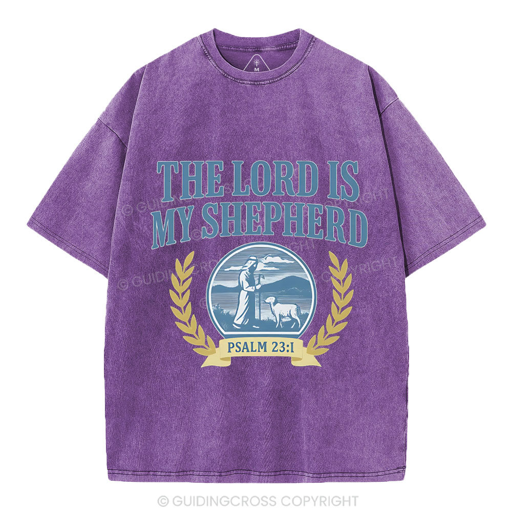 The Lord Is My Shepherd Christian Washed T-Shirt