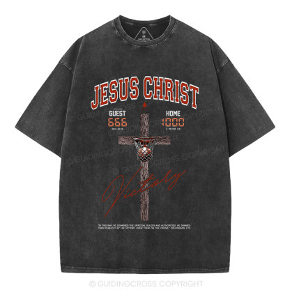 Jesus Christ Christian Washed T-Shirt